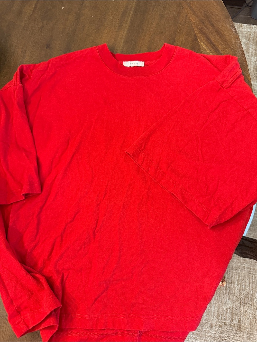 The Row Long Sleeve Crewneck in Bold Red
